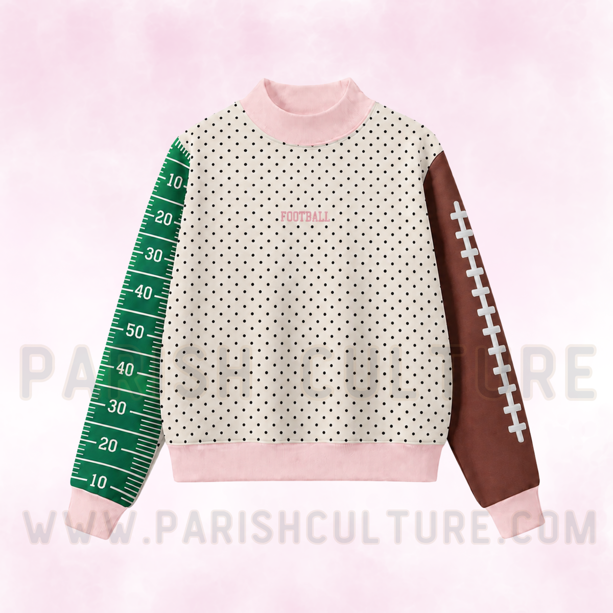 Sports mockneck sweater