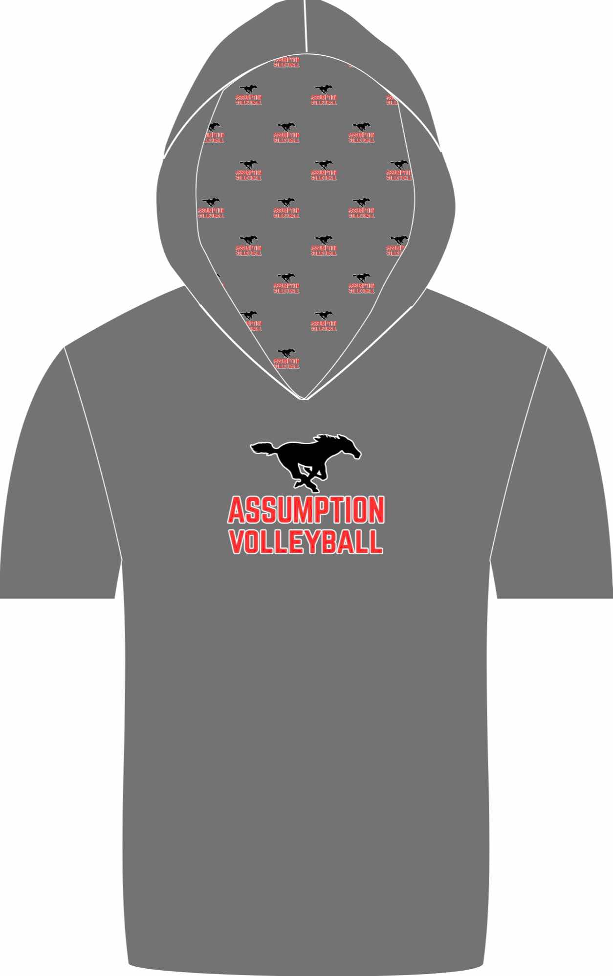 AHS Volleyball hooded shirt