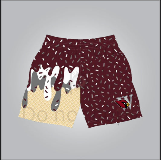 E.D.White drip shorts