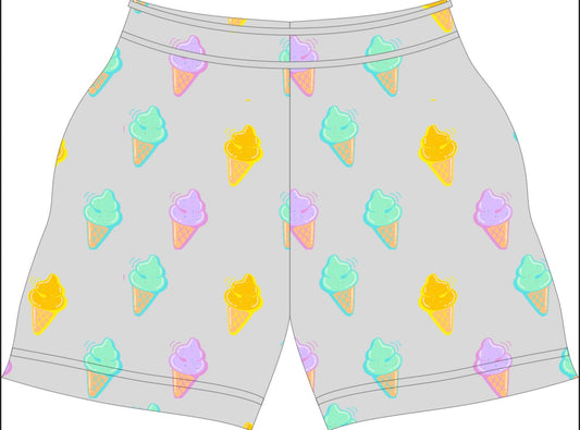 Neon ice cream shorts