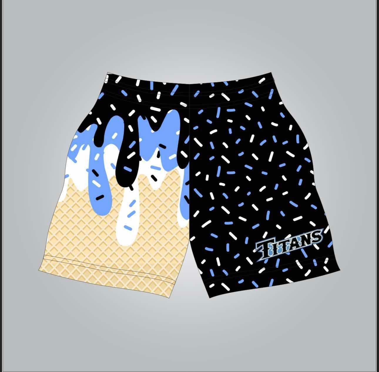 Titans drip shorts