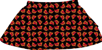 Chili pepper athletic skort