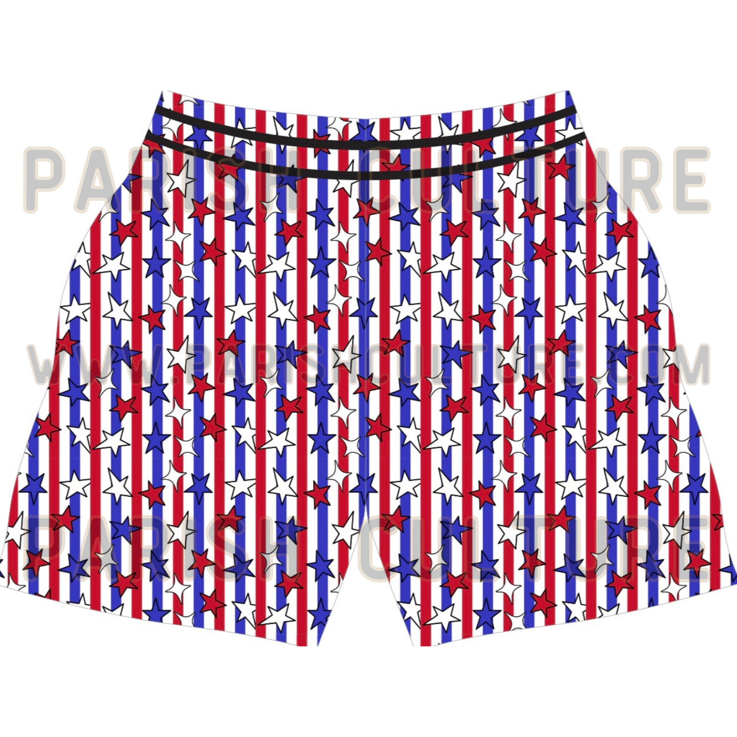Stars and Stripes athletic shorts