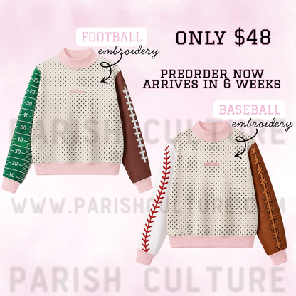 Sports mockneck sweater