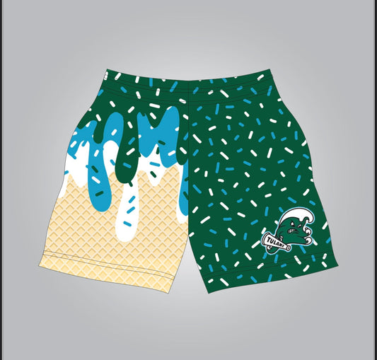 Tulane drip shorts