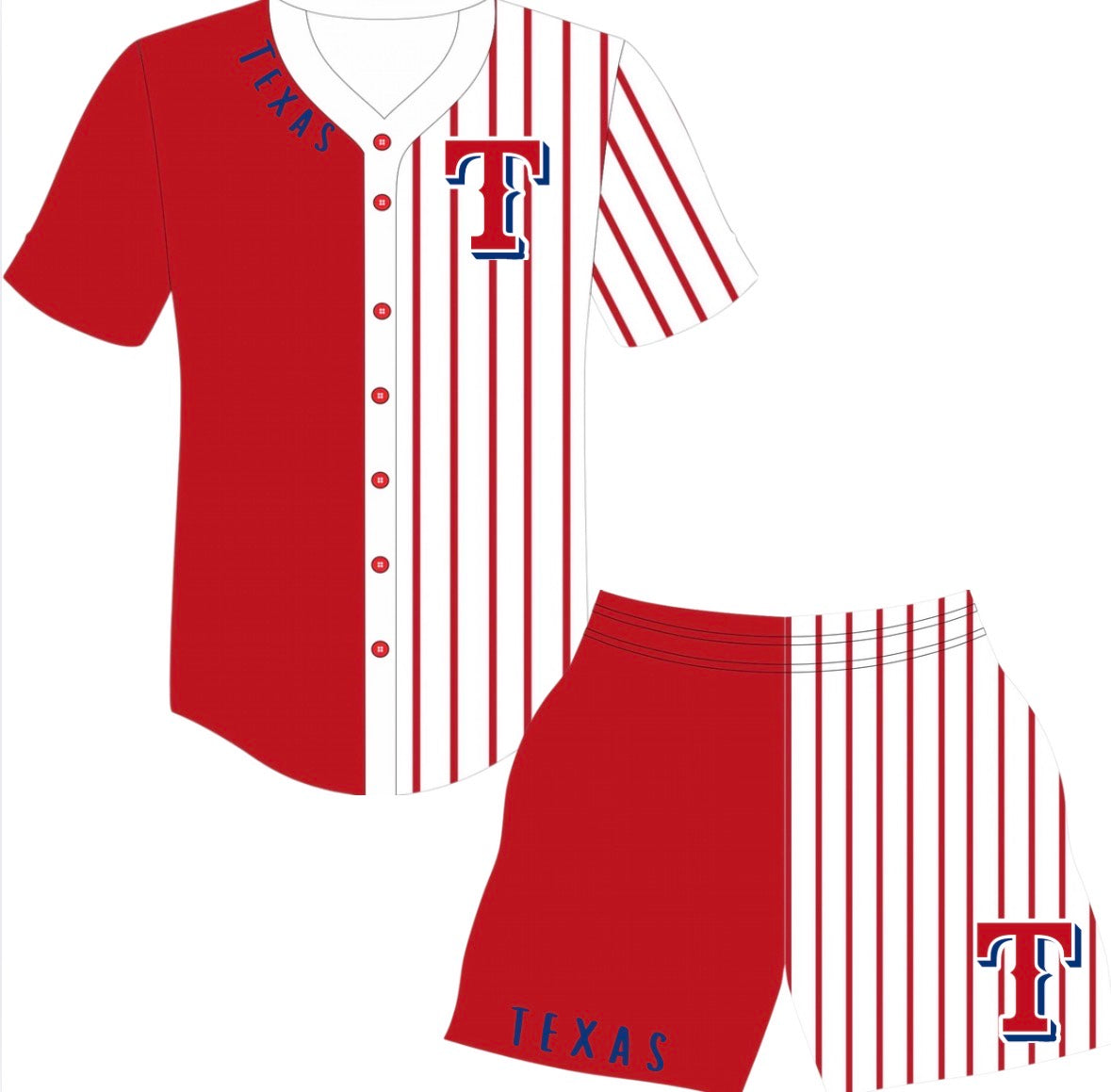 Texas Rangers pinstripes- JERSEY