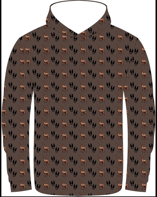 Deer Tracks LS hooded shirt