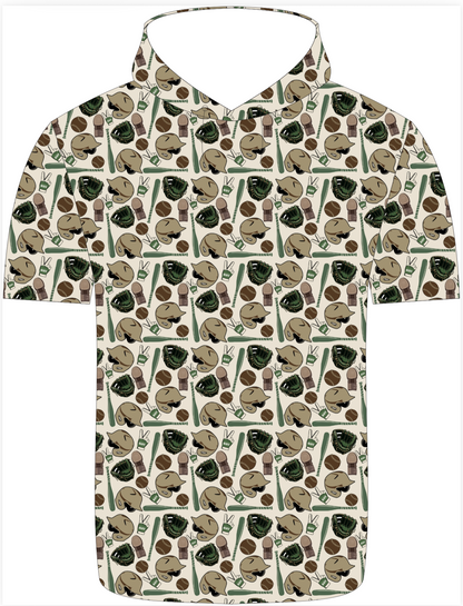Hunter baseball SS hooded shirt