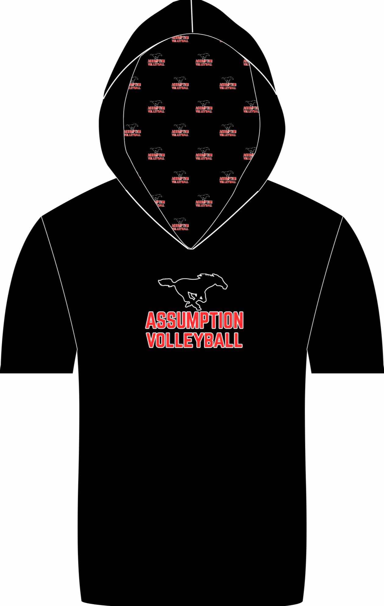 AHS Volleyball hooded shirt