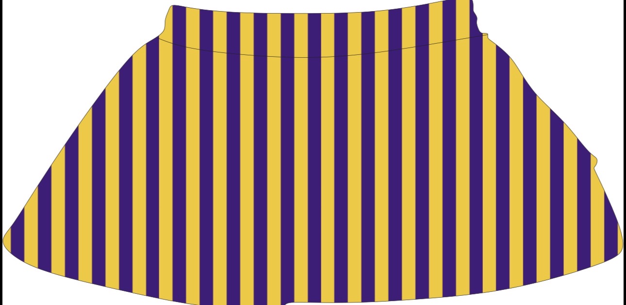 Striped athletic skirt with shorts