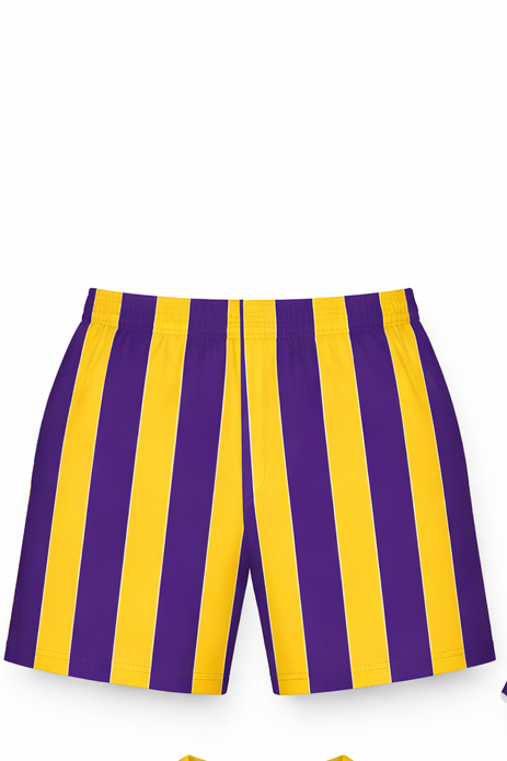 Striped athletic shorts