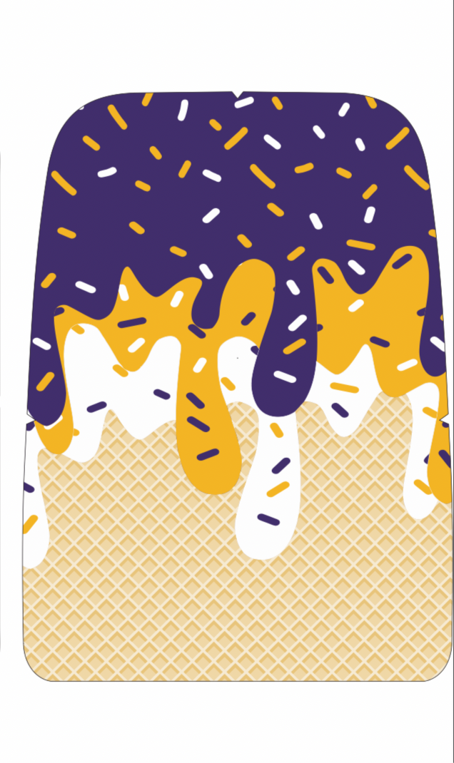 Drip book sack- old style, purple