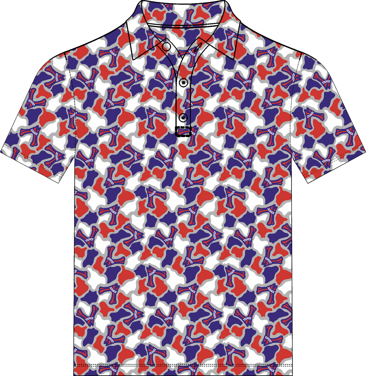Voodoo Logo Camo Polo