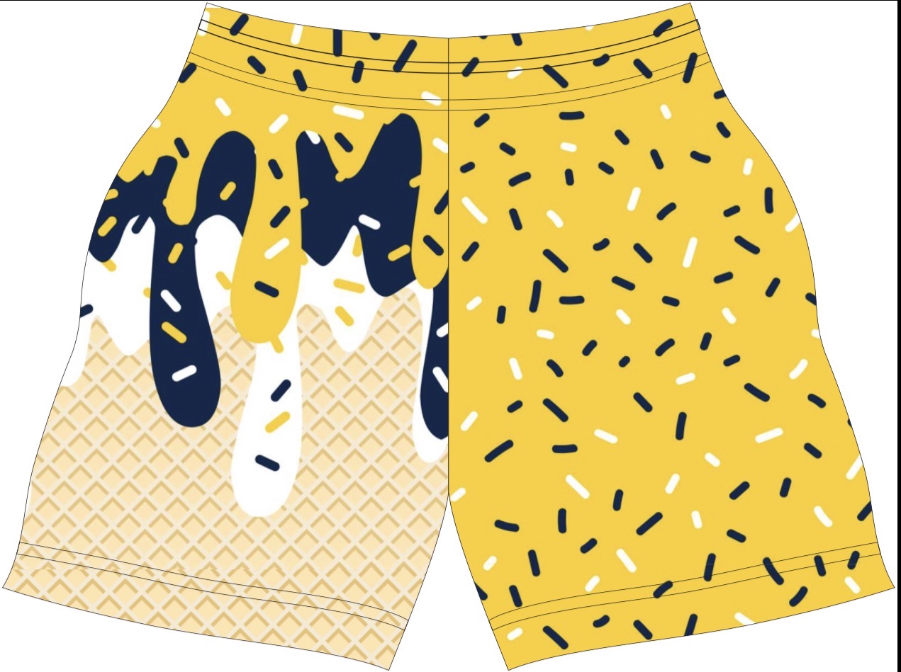 SB athletic drip shorts