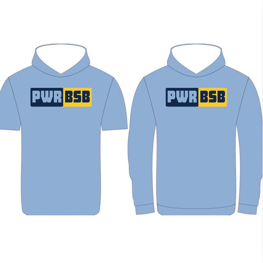 POWER- BSB light blue SS hooded shirt