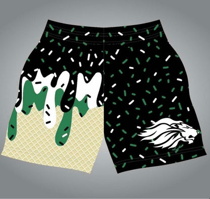 SF white lion- black shorts