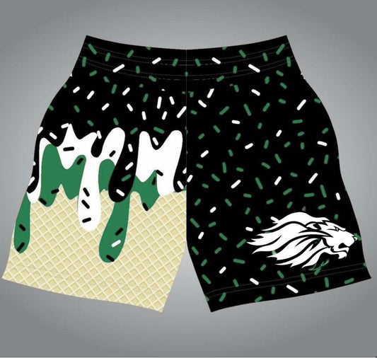 SF white lion- black shorts
