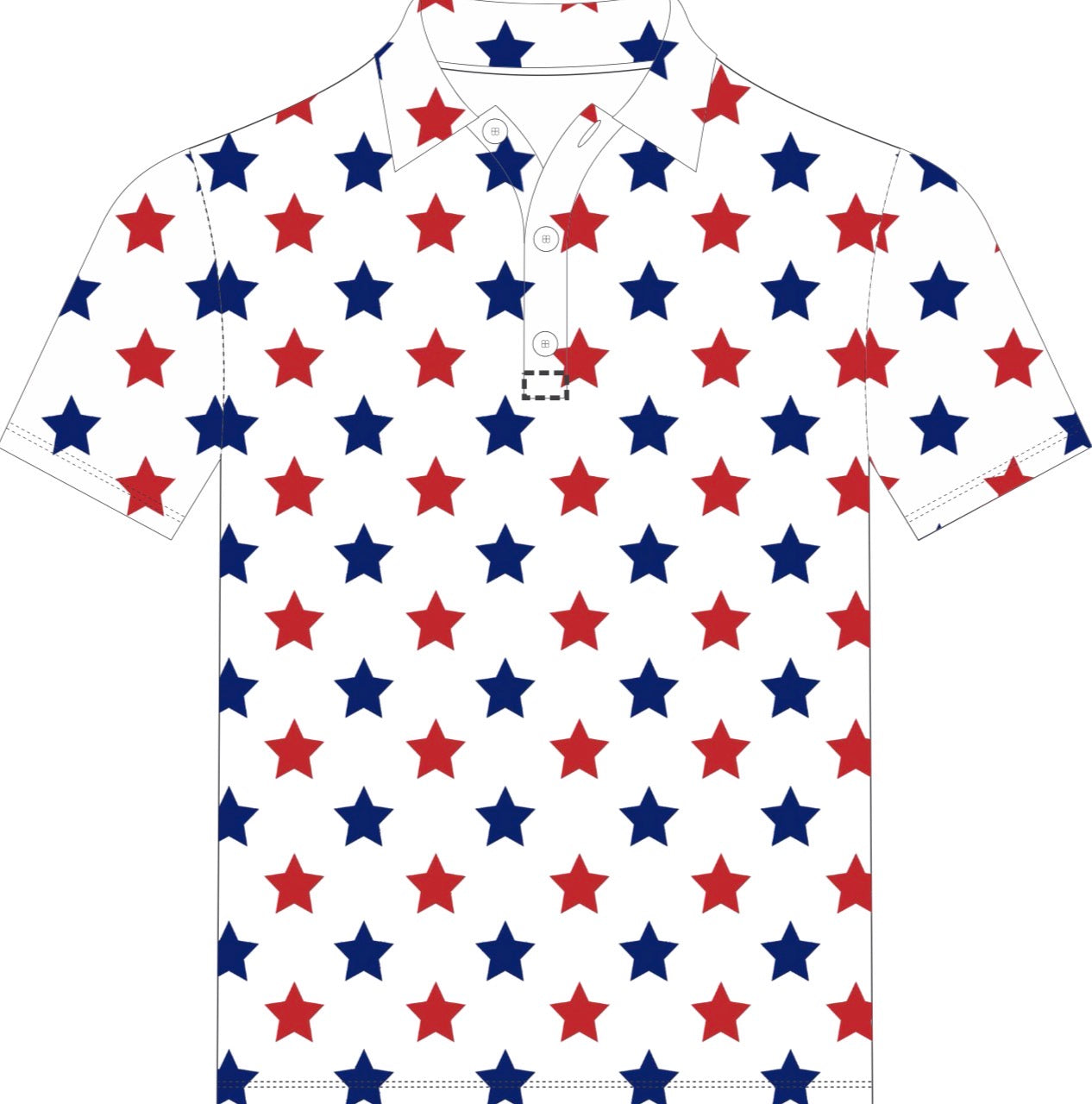 USA stars polo