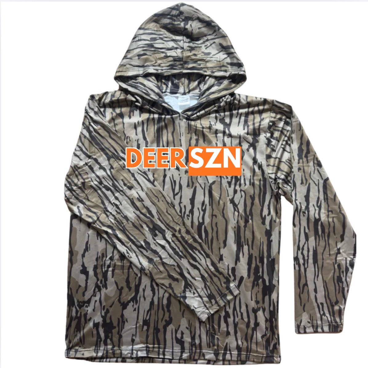 Custom hooded camo shirt- long sleeve