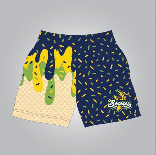 SB drip athletic shorts with logo