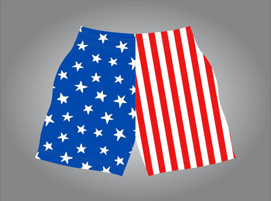 American flag shorts
