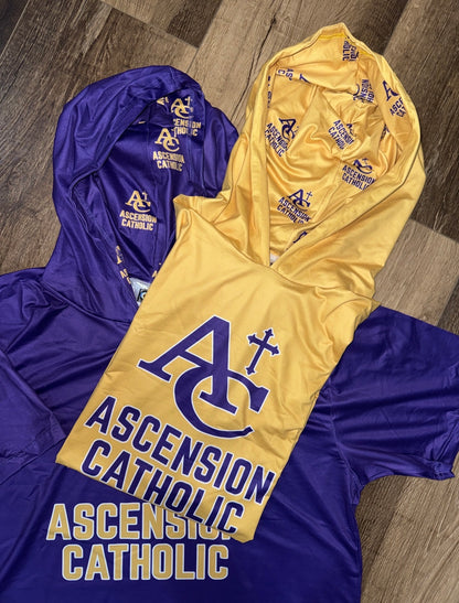 Ascension Catholic SS hooded athletic shirt
