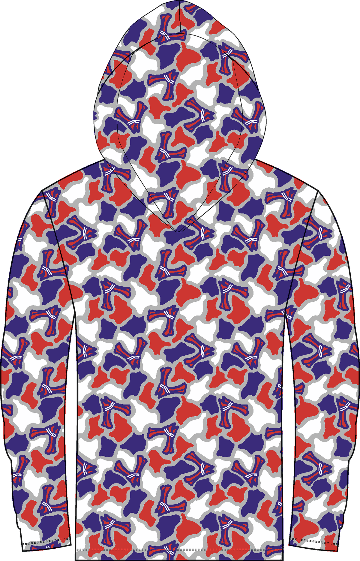 Voodoo Logo Camo LS Hooded Shirt