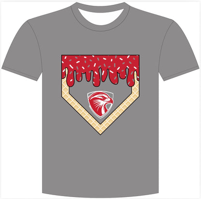 Gray Redhawk drip shirt