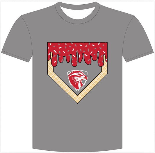 Gray Redhawk drip shirt