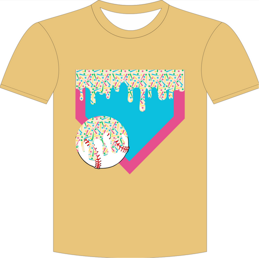 Colorful drip athletic shirt