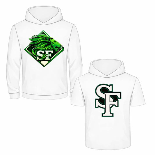 SF SS white hooded shirt