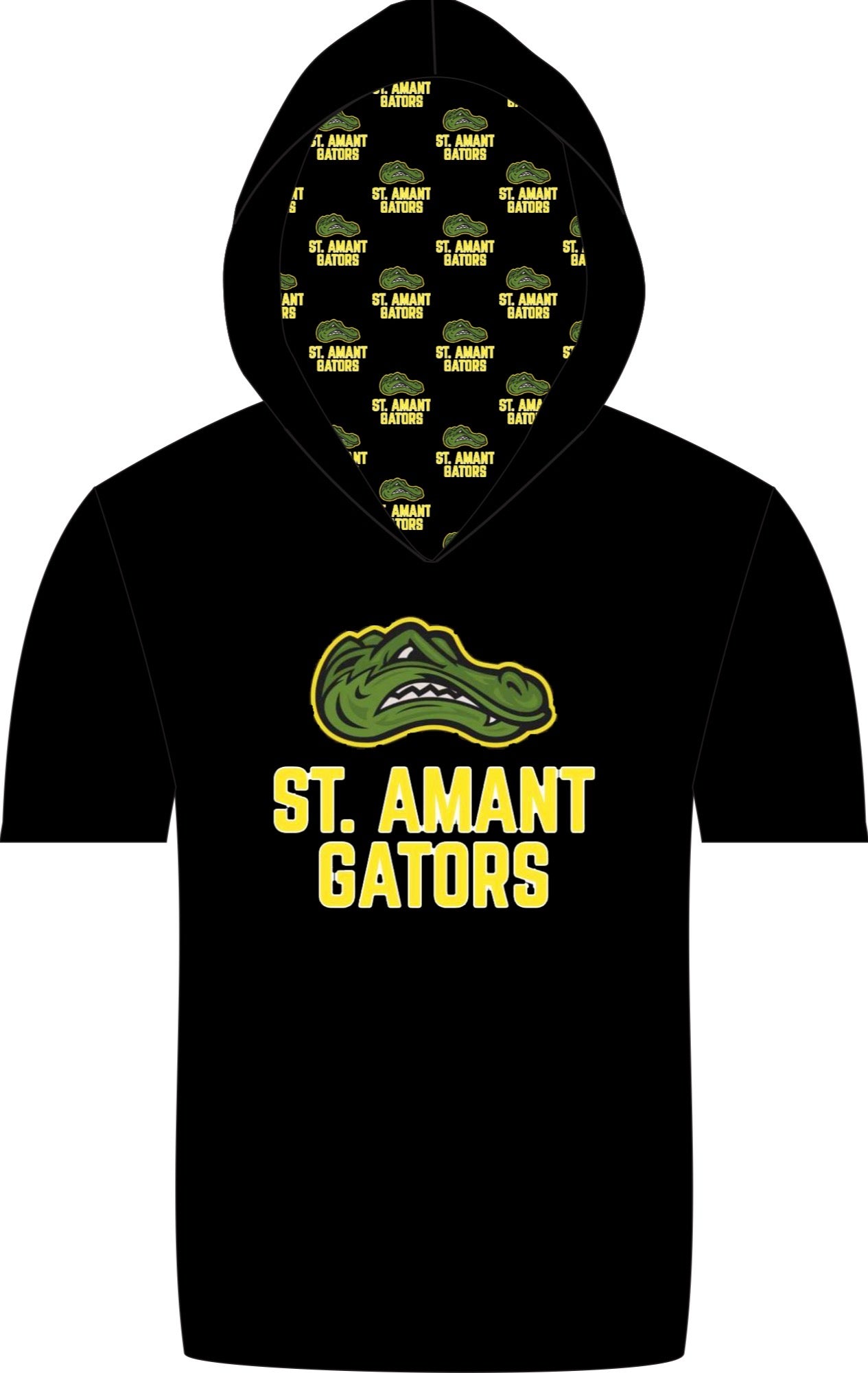 St. Amant SS hooded athletic shirt