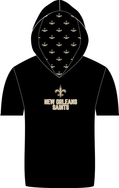 New Orleans Saints hooded SS athletic shirt
