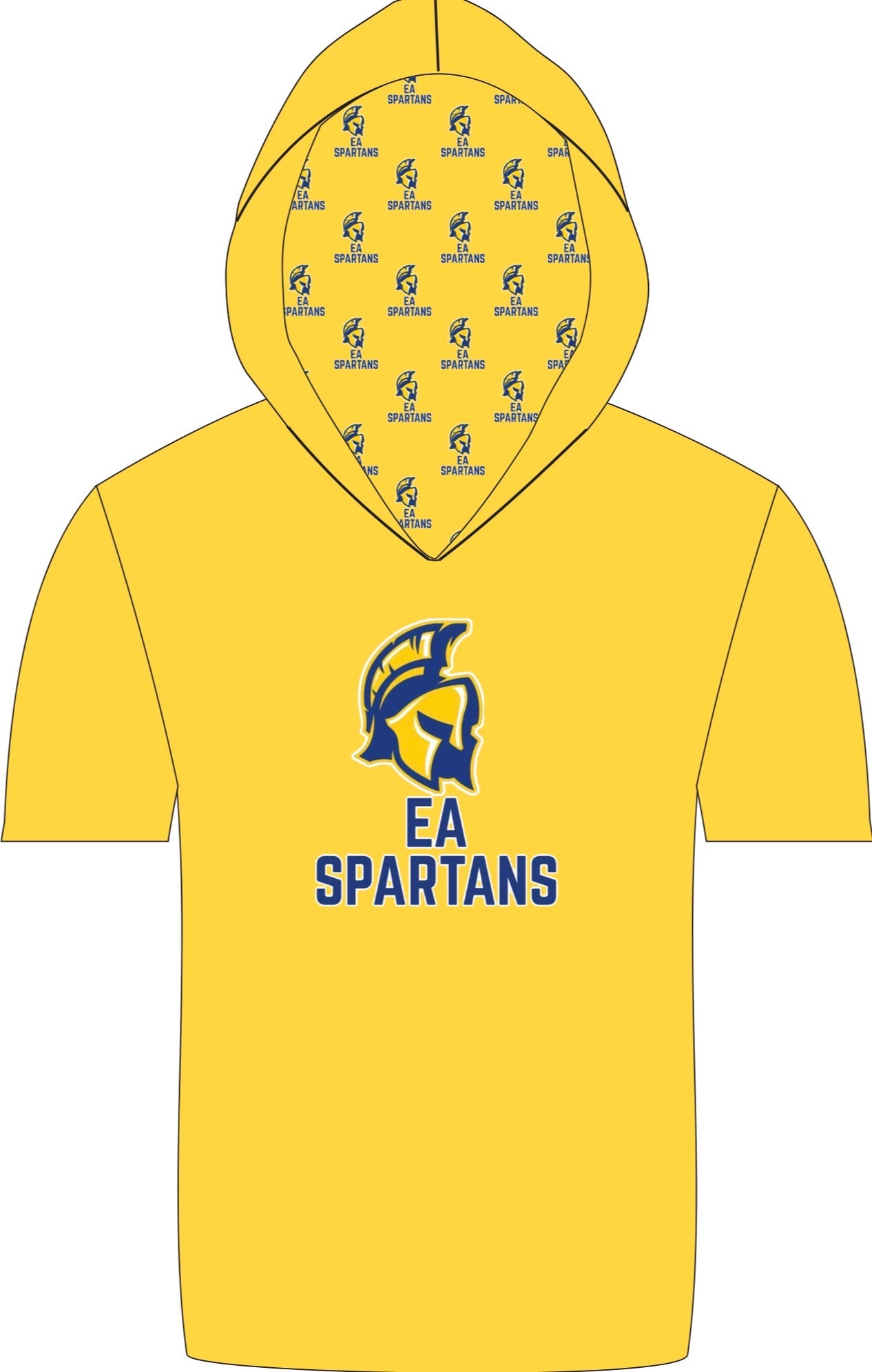 EA SS hooded athletic shirt
