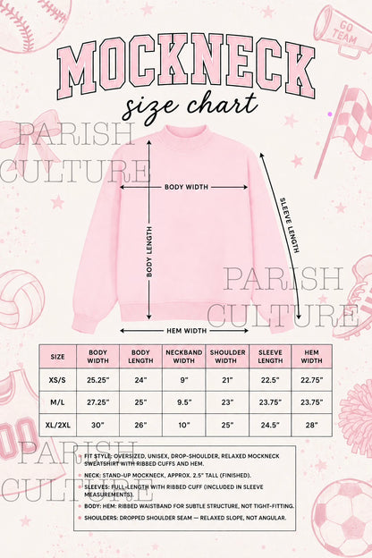 Sports mockneck sweater