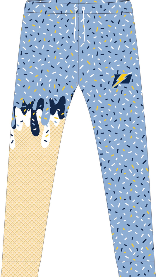 POWER- light blue drip pants- youth