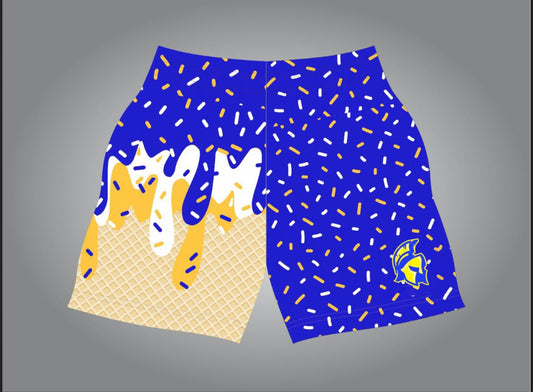 East Ascension drip shorts