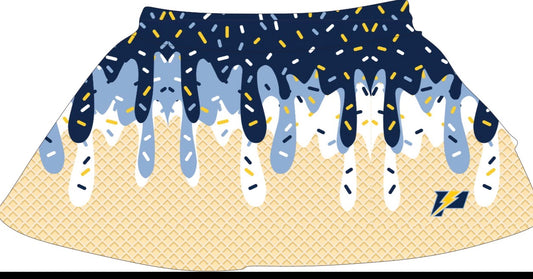 POWER- navy drip skirt- youth