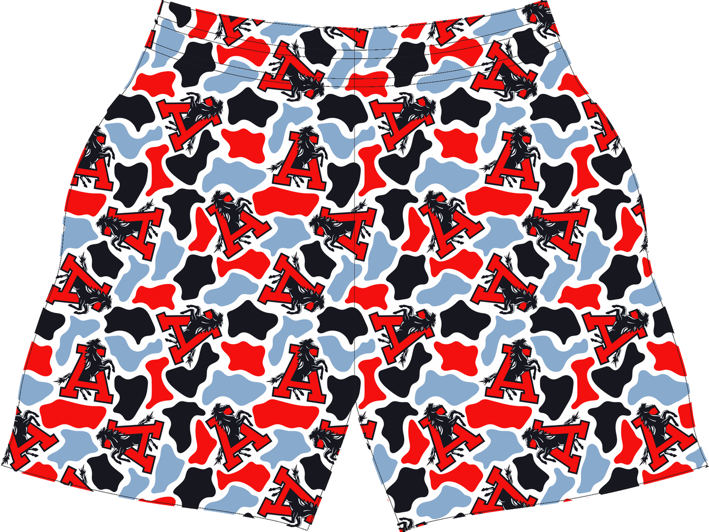 Assumption Camo Boy Shorts mockup