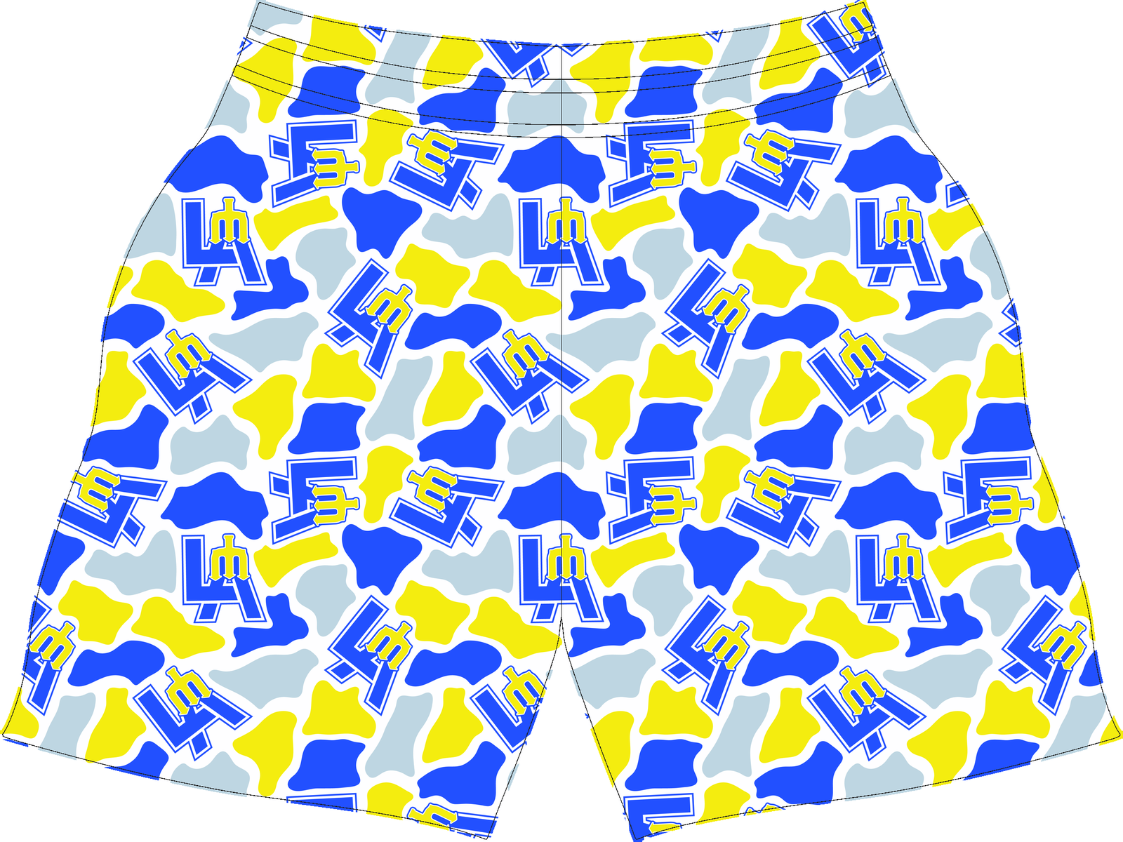 LA Camo Boy Shorts mockup