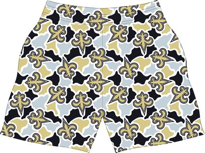 Saints Camo Boy Shorts mockup