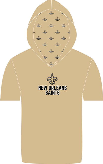 New Orleans Saints hooded SS athletic shirt