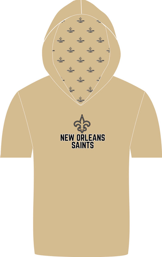 New Orleans Saints hooded SS athletic shirt