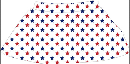 USA stars athletic skirt
