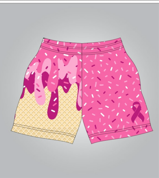 Pink ribbon shorts