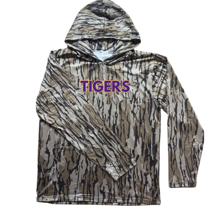 Custom hooded camo shirt- long sleeve