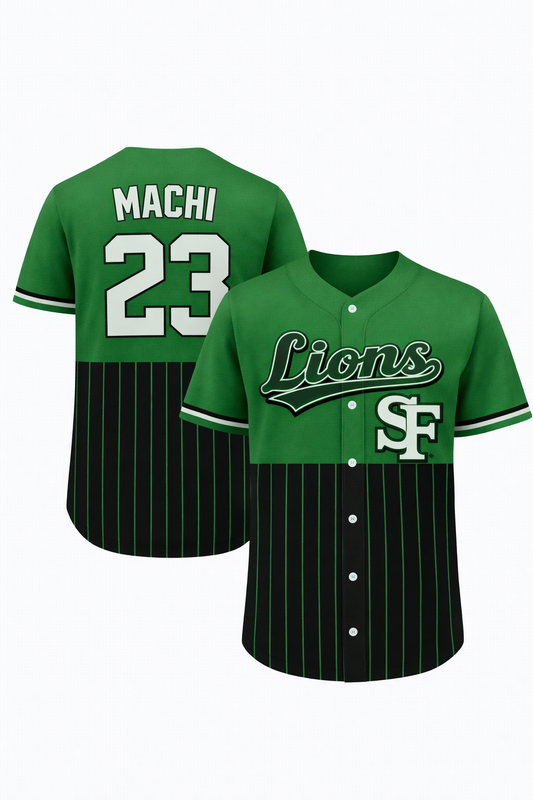 Lions jersey button up green