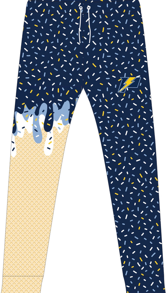POWER- navy drip pants- youth