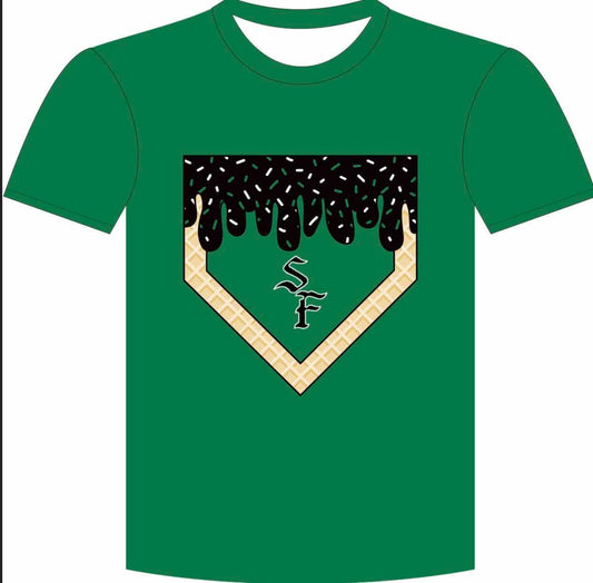 SF black drip shirt