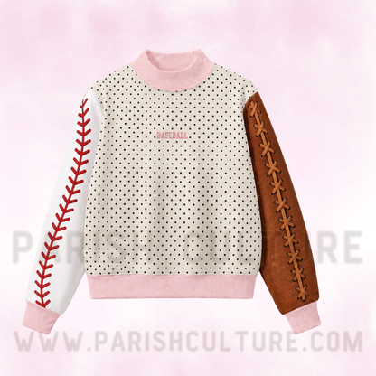 Sports mockneck sweater